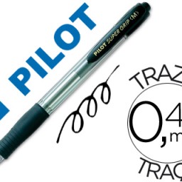 Bolígrafo Pilot Super Grip tinta negra